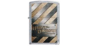 Зажигалка ZIPPO Harley-Davidson® с покрытием Satin Chrome™, латунь/сталь, серебристая, 36x12x56 мм